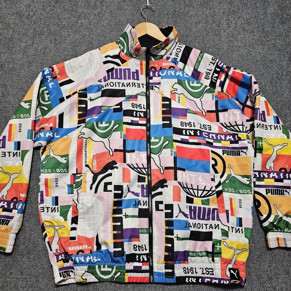 PUMA International Lab Woven Track Jacket Men’s Pockets Activewear Streetwear L - Picture 3 of 14